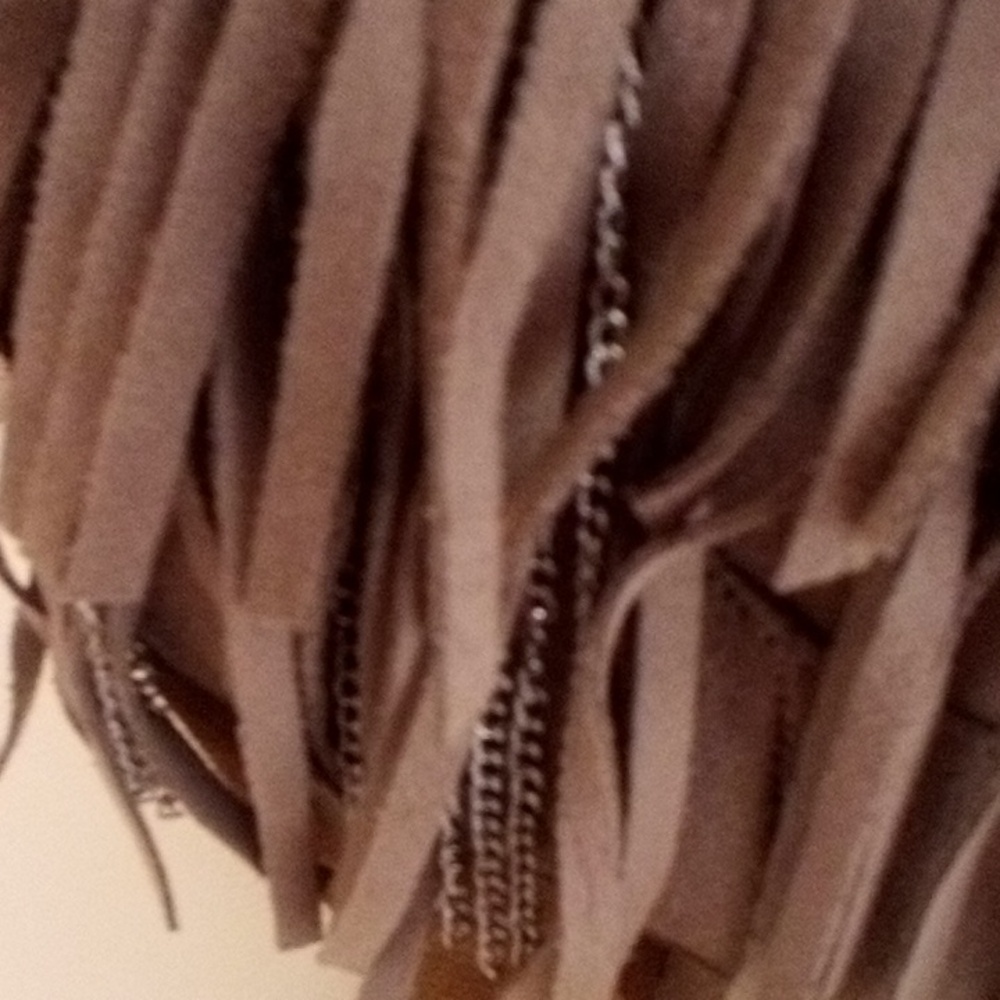 Fringe Ankle Boots - Gray with silver chain details unique - Picture 2 of 11